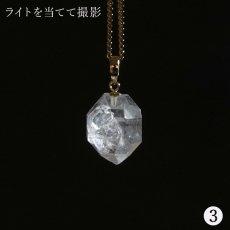 画像7: ハーキマーダイヤモンド ペンダントトップ K18 アメリカ産 【一点もの】 Harkimer Diamond 日本製 ドリームクリスタル ダイヤモンド 水晶 稀少価値 天然石 パワーストーン (7)