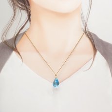 画像3: ロンドンブルートパーズ ペンダントトップ K18 ブラジル産 【一点物】 Blue topaz ブルートパーズ 日本製 自社製 天然石 パワーストーン カラーストーン (3)
