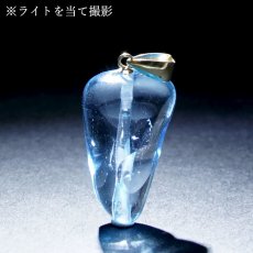 画像4: ロンドンブルートパーズ ペンダントトップ K18 ブラジル産 【一点物】 Blue topaz ブルートパーズ 日本製 自社製 天然石 パワーストーン カラーストーン (4)