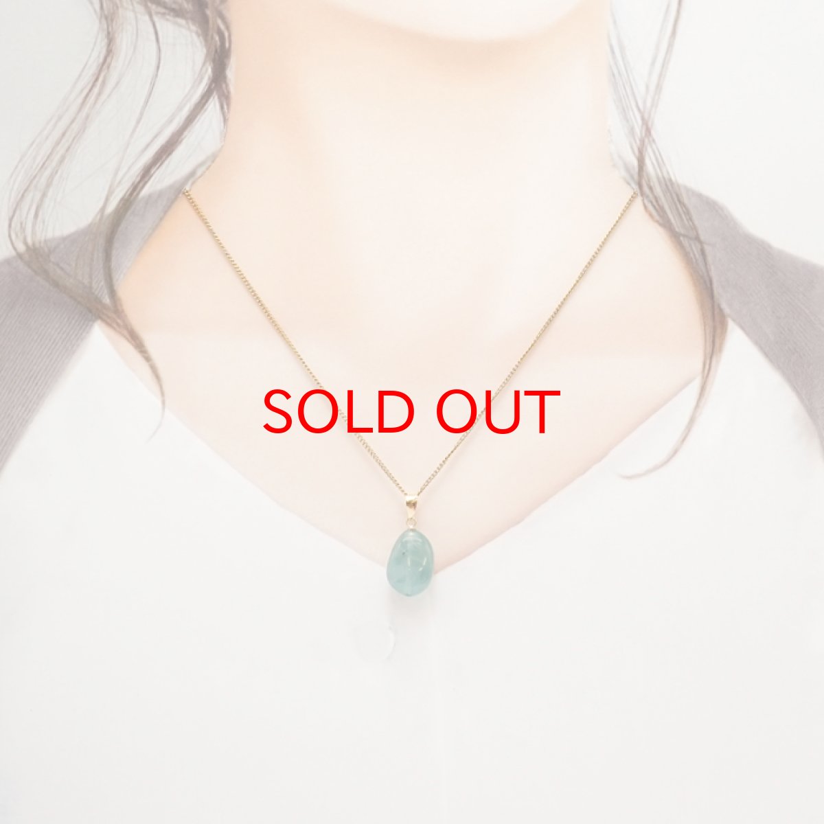 画像3: 【SALE 14%OFF】 グランディディエライト ペンダントトップ K18 マダガスカル産 タンブル 【一点物】 Grandidierite 日本製 自社製 天然石 パワーストーン カラーストーン (3)