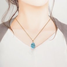 画像3: ロンドンブルートパーズ ペンダントトップ K18 ブラジル産 【一点物】 Blue topaz ブルートパーズ 日本製 自社製 天然石 パワーストーン カラーストーン (3)