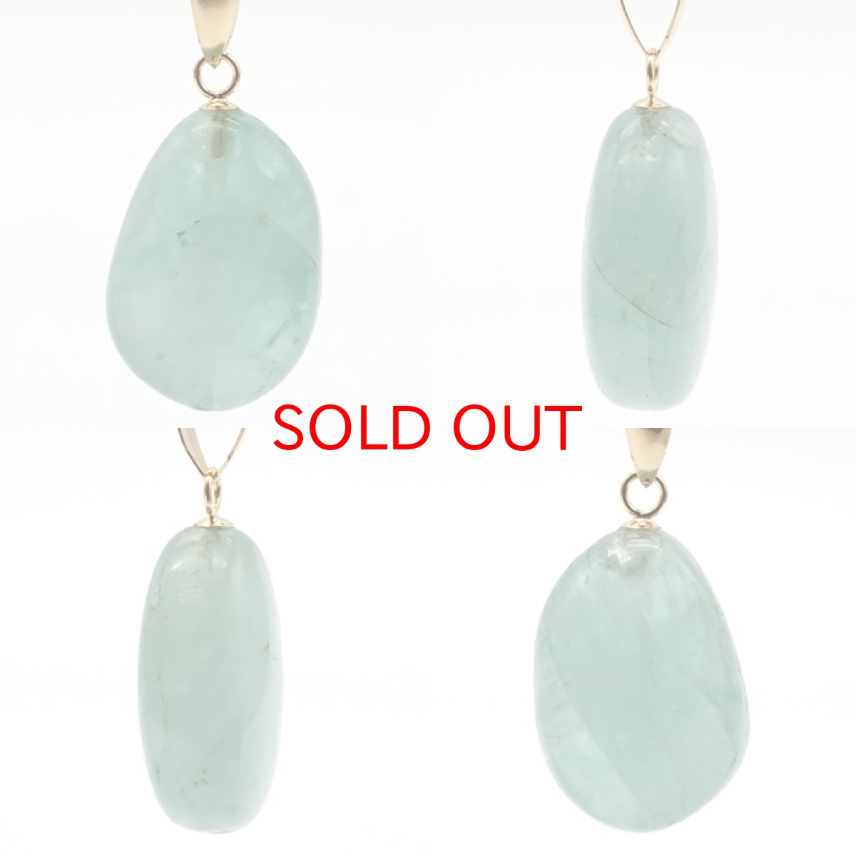 画像2: 【SALE 14%OFF】 グランディディエライト ペンダントトップ K18 マダガスカル産 タンブル 【一点物】 Grandidierite 日本製 自社製 天然石 パワーストーン カラーストーン (2)