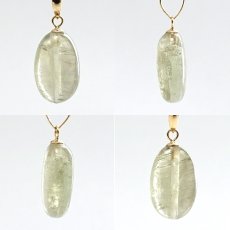 画像2: ダイアスポアキャッツアイ ペンダントトップ K18 4.15ct トルコ産 【一点物】Diaspore cat's eye 非加熱 天然 日本製 天然石 パワーストーン カラーストーン (2)
