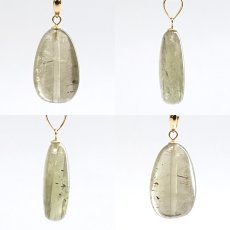 画像2: ダイアスポアキャッツアイ ペンダントトップ K18 7.2ct トルコ産 【一点物】Diaspore cat's eye 非加熱 天然 日本製 天然石 パワーストーン カラーストーン (2)