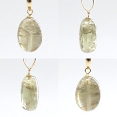 画像2: ダイアスポアキャッツアイ ペンダントトップ K18 4.9ct トルコ産 【一点物】Diaspore cat's eye 非加熱 天然 日本製 天然石 パワーストーン カラーストーン (2)