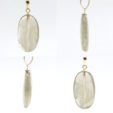 画像2: ダイアスポアキャッツアイ ペンダントトップ K18 5.85ct トルコ産 【一点物】Diaspore cat's eye 非加熱 天然 日本製 天然石 パワーストーン カラーストーン (2)