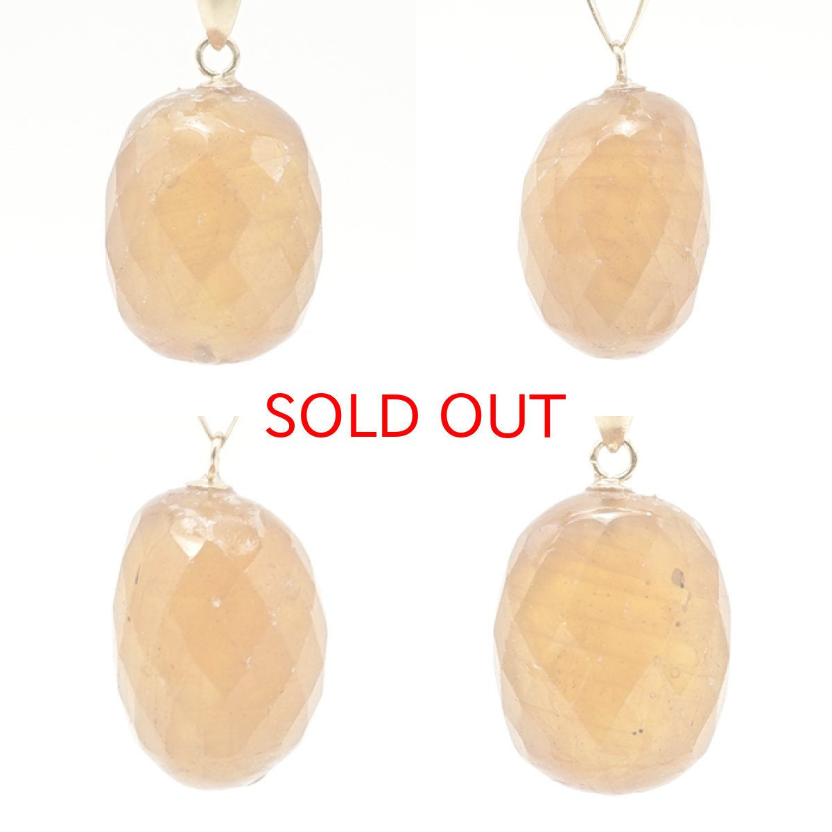 画像2: オレンジサファイア ペンダントトップ K18 スリランカ産 【一点もの】 Orange Sapphire 日本製 サファイア 9月誕生石 オレンジ 天然石 パワーストーン カラーストーン (2)