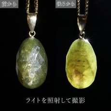 画像3: グリーンサファイア ペンダントトップ K18 スリランカ産 【一点もの】 Green Sapphire 日本製 サファイア 9月誕生石 グリーン 天然石 パワーストーン カラーストーン (3)