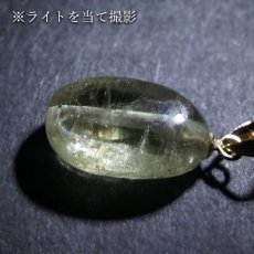 画像4: ダイアスポアキャッツアイ ペンダントトップ K18 4.15ct トルコ産 【一点物】Diaspore cat's eye 非加熱 天然 日本製 天然石 パワーストーン カラーストーン (4)
