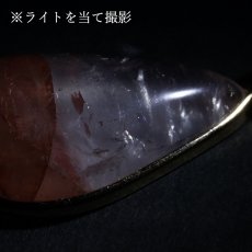 画像3: マニカラン水晶 薄赤 ペンダントトップ SV925 ヒマラヤ産【 一点もの 】Manikarn Quartz 覆輪 フクリン 水晶 浄化 天然石 パワーストーン カラーストーン (3)