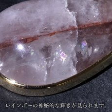 画像3: マニカラン水晶 薄赤 ペンダントトップ SV925 ヒマラヤ産【 一点もの 】Manikarn Quartz 覆輪 フクリン 浄化 天然石 パワーストーン カラーストーン (3)
