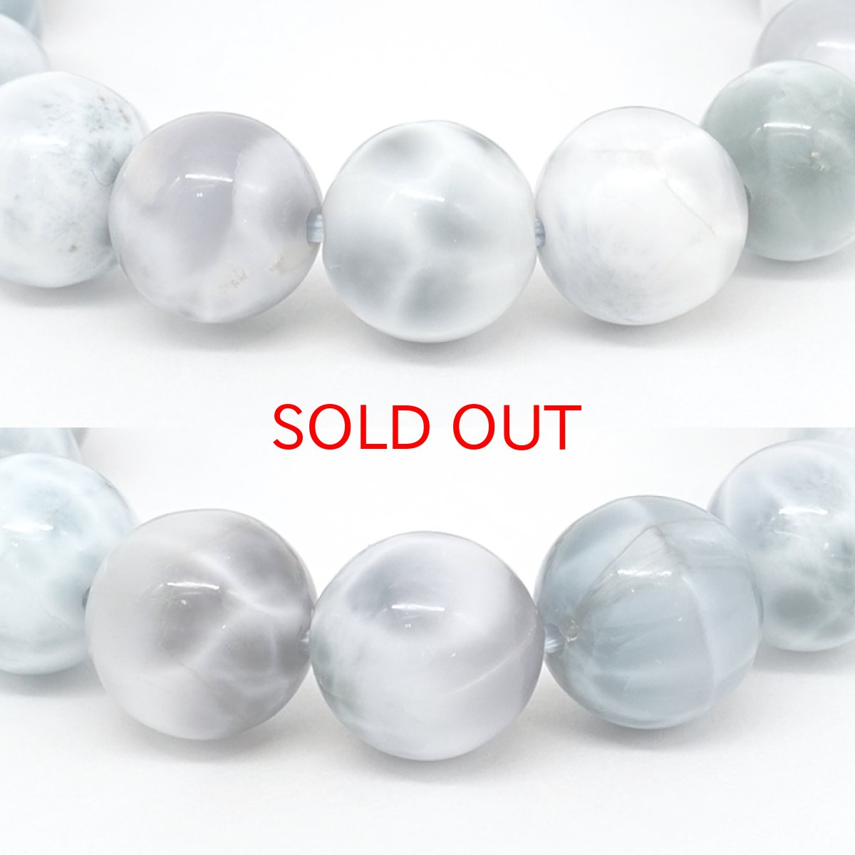 画像2: 【BLACK FRIDAY対象】 パープルラリマー 10mm ブレスレット【一点物】ドミニカ産 Purple Larimar ラリマー 希少 レア 紫 天然石 パワーストーン カラーストーン (2)