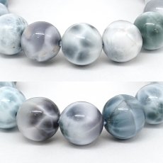 画像2: パープルラリマー 10mm ブレスレット【一点物】ドミニカ産 Purple Larimar ラリマー 希少 レア 紫 天然石 パワーストーン カラーストーン (2)