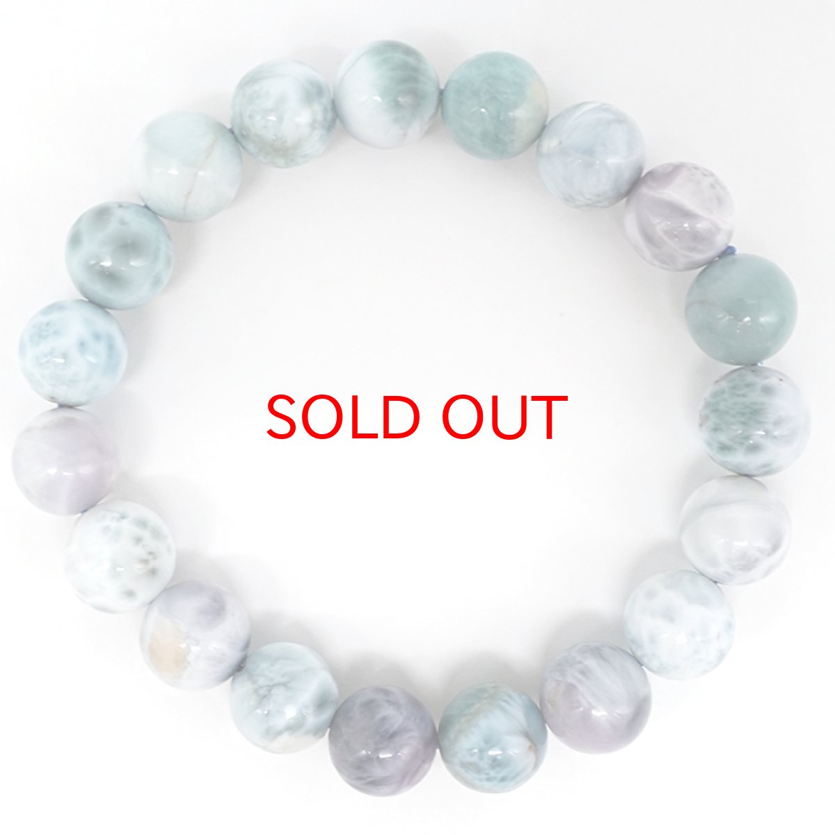 画像3: 【石の日セール】 パープルラリマー 10mm ブレスレット【一点物】ドミニカ産 Purple Larimar ラリマー 希少 レア 紫 天然石 パワーストーン カラーストーン (3)