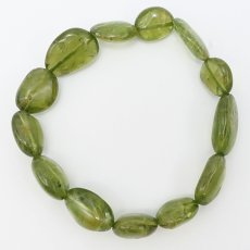 画像3: ペリドット タンブル ブレスレット【一点物】パキスタン産 Peridot 8月誕生石 太陽の石 浄化 ヒーリング 天然石 パワーストーン カラーストーン (3)
