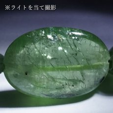 画像5: グリーンカイヤナイト タンブル ブレスレット【一点物】ブラジル産 Green Kyanite カイヤナイト 浄化 ヒーリング 天然石 パワーストーン カラーストーン (5)