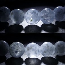 画像4: ゼリーフィッシュデュモルチェライト 10mm ブレスレット【一点物】ブラジル産 Jellyfish Dumortierite クラゲ デュモルチェライト 希少 浄化 ヒーリング 天然石 パワーストーン カラーストーン (4)