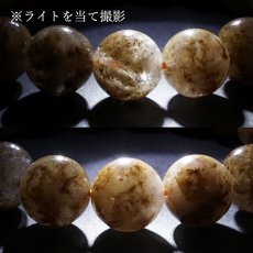 画像4: フラワーガーデンルチル 12.5mm ブレスレット【一点物】ブラジル産 Flower garden Rutile ルチルクォーツ ルチル 希少 浄化 ヒーリング 天然石 パワーストーン カラーストーン (4)