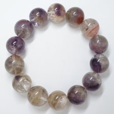 画像3: ドリームコートレムリアン 16mm ブレスレット【一点物】ブラジル・ゴイアス産 Dream coat Lemurian レムリアンシード 水晶 浄化 ヒーリング 天然石 パワーストーン カラーストーン (3)