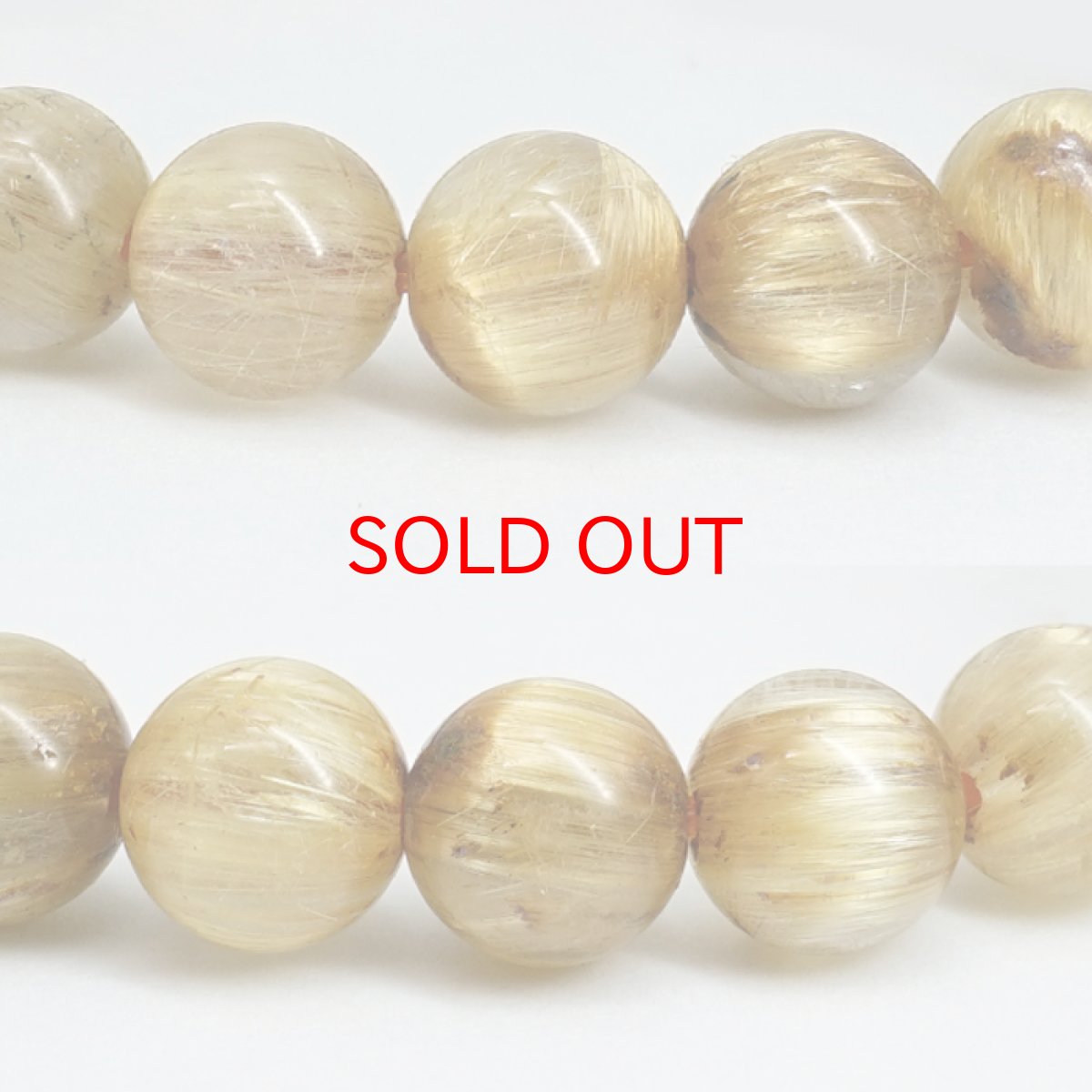 画像2: 【セール 14%OFF】 ルチルクォーツ 8.5mm ブレスレット【一点物】ブラジル産 Rutile quartz キャッツアイ 希少 ルチル ゴールド 浄化 ヒーリング 天然石 パワーストーン カラーストーン (2)