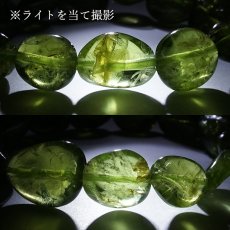 画像4: ペリドット タンブル ブレスレット【一点物】パキスタン産 Peridot 8月誕生石 太陽の石 浄化 ヒーリング 天然石 パワーストーン カラーストーン (4)