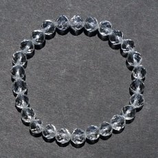 画像2: 【山梨甲府研磨】 天然水晶 7mm ハンドカット 64面カット ブレスレット ブラジル産 手研磨 山梨県甲府市 職人 宝石研磨 伝統技術 無処理 天然石 パワーストーン (2)