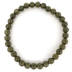 画像3: ぶどう石 ブレスレット 6mm 群馬県産 Grape Stone 三波石 三波渓谷 結晶片岩 日本銘石 天然石 パワーストーン カラーストーン (3)