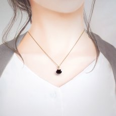 画像3: ガーネット 約5.5ct ペンダントトップ 猫カット K18 ブラジル産 Garnet 日本製 キャットカット 柘榴石 裸石 天然石 パワーストーン カラーストーン (3)