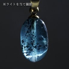 画像3: インディゴブルーカイヤナイト ペンダントトップ タンザニア産 ステンレス Indigo Blue Kyanite 日本製 自社製 カイヤナイト 藍晶石 らんしょうせき 天然石 パワーストーン カラーストーン (3)
