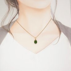 画像4: クロムダイオブサイト ペンダントトップ タンブル ロシア産 ステンレス Chrome Diopside 日本製 自社製 透輝石 クロム 希少 天然石 パワーストーン カラーストーン (4)