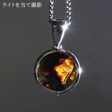 画像3: セリコパラサイト ペンダントトップ 六芒星カット SV925 ケニア産 【一点物】 Serico meteorite Parasite パラサイト 隕石 浄化 天然石 パワーストーン カラーストーン (3)