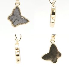 画像2: アルタイ隕石 ペンダントトップ 新疆ウイグル産 【 一点物 】 Altai meteorite 蝶々 隕石 チャネリング 浄化 天然石 パワーストーン カラーストーン (2)
