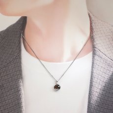 画像5: セリコパラサイト ペンダントトップ 六芒星カット SV925 ケニア産 【一点物】 Serico meteorite Parasite パラサイト 隕石 浄化 天然石 パワーストーン カラーストーン (5)