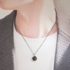 画像5: セリコパラサイト ペンダントトップ 六芒星カット SV925 ケニア産 【一点物】 Serico meteorite Parasite パラサイト 隕石 浄化 天然石 パワーストーン カラーストーン (5)