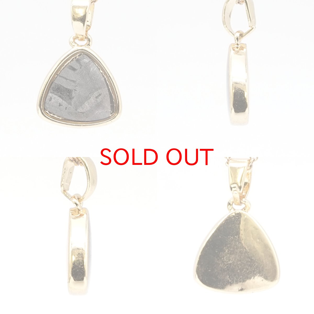 画像2: アルタイ隕石 ペンダントトップ 新疆ウイグル産 【 一点物 】 Altai meteorite 三角形 隕石 チャネリング 浄化 天然石 パワーストーン カラーストーン (2)