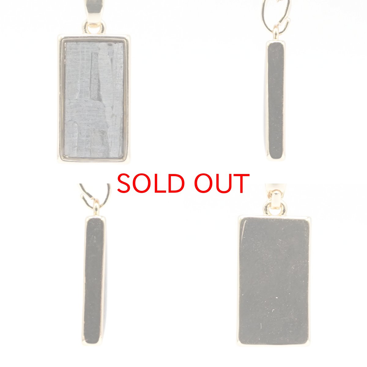 画像2: アルタイ隕石 ペンダントトップ 新疆ウイグル産 【 一点物 】 Altai meteorite 長方形 隕石 チャネリング 浄化 天然石 パワーストーン カラーストーン (2)