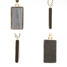 画像2: アルタイ隕石 ペンダントトップ 新疆ウイグル産 【 一点物 】 Altai meteorite 長方形 隕石 チャネリング 浄化 天然石 パワーストーン カラーストーン (2)