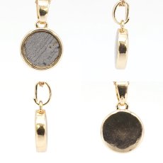 画像2: アルタイ隕石 ペンダントトップ 新疆ウイグル産 【 一点物 】 Altai meteorite ラウンド 隕石 チャネリング 浄化 天然石 パワーストーン カラーストーン (2)