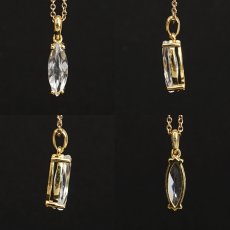 画像2: フェナカイト 2.9ct ペンダントトップ SV925 マーキスカット ロシア産 【 一点もの 】 Phenakite 日本製 希少石 フェナス石 浄化 お守り 天然石 パワーストーン (2)