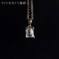 画像3: フェナカイト 1.8ct ペンダントトップ SV925 スクエアカット ロシア産 【 一点もの 】 Phenakite 日本製 希少石 フェナス石 浄化 お守り 天然石 パワーストーン (3)