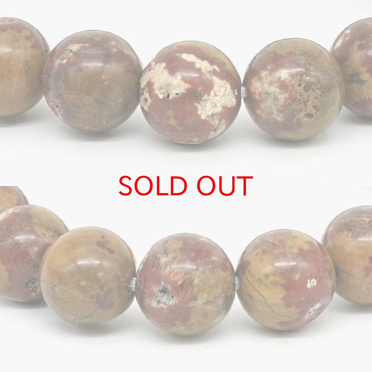 画像2: 根尾桜石 ブレスレット 10mm ジオードタイプ 岐阜県産【一点物】NEO SAKURA Stone 本巣市 根尾谷 鑑賞石 希少 日本銘石 天然石 パワーストーン カラーストーン (2)