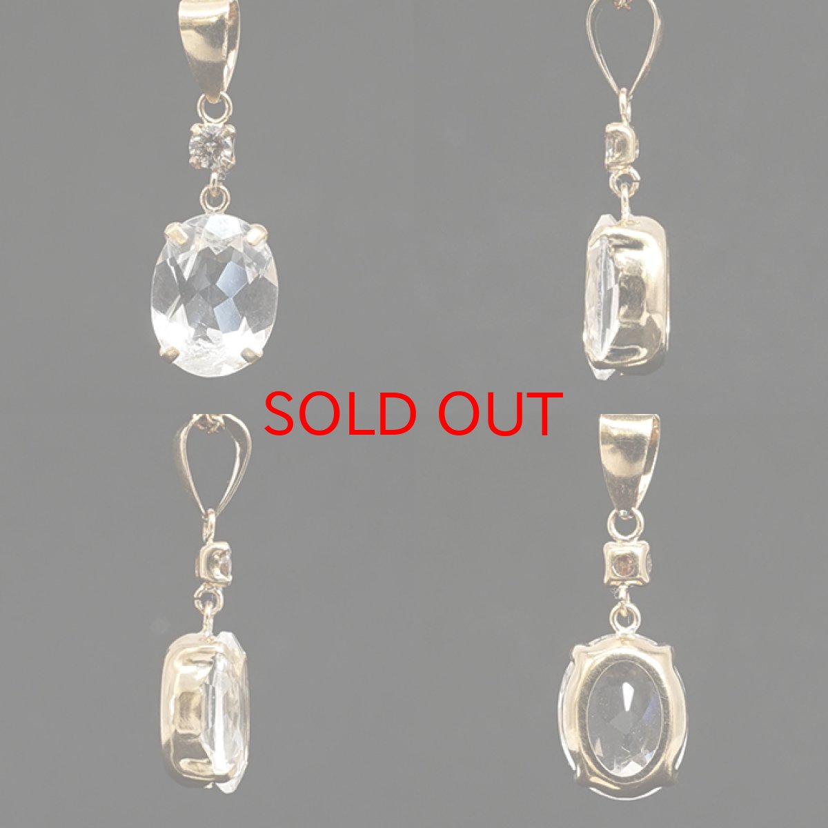 画像2: フェナカイト Sランク ペンダントトップ K18 ダイヤモンド付き ロシア産 【一点物】 Phenakite 日本製 希少石 フェナス石 浄化 オリジナルフレーム 天然石 パワーストーン (2)