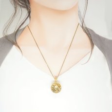 画像3: シトリン ペンダントトップ ラウンドカット SV925 ブラジル産 【一点物】 citrine 11月誕生石 黄水晶 天然石 パワーストーン カラーストーン (3)