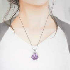 画像3: アメジスト ペンダントトップ コンケーブカット SV925 ブラジル産 【一点物】 amethyst 2月誕生石 紫水晶 天然石 パワーストーン カラーストーン (3)