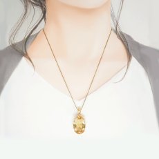 画像3: シトリン ペンダントトップ オーバルカット SV925 ブラジル産 【一点物】 citrine 11月誕生石 黄水晶 天然石 パワーストーン カラーストーン (3)