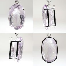 画像2: アメジスト ペンダントトップ オーバルカット SV925 ブラジル産 【一点物】 amethyst 2月誕生石 紫水晶 天然石 パワーストーン カラーストーン (2)