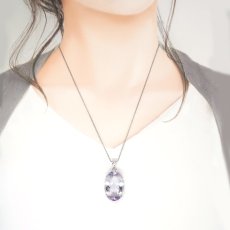 画像3: アメジスト ペンダントトップ オーバルカット SV925 ブラジル産 【一点物】 amethyst 2月誕生石 紫水晶 天然石 パワーストーン カラーストーン (3)
