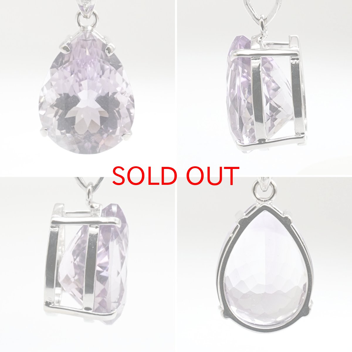 画像2: アメジスト ペンダントトップ ドロップカット SV925 ブラジル産 【一点物】 amethyst 2月誕生石 紫水晶 天然石 パワーストーン カラーストーン (2)