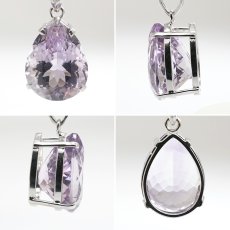 画像2: アメジスト ペンダントトップ ドロップカット SV925 ブラジル産 【一点物】 amethyst 2月誕生石 紫水晶 天然石 パワーストーン カラーストーン (2)