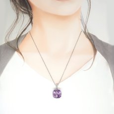 画像3: アメジスト ペンダントトップ クッションカット SV925 ブラジル産 【一点物】 amethyst 2月誕生石 紫水晶 天然石 パワーストーン カラーストーン (3)